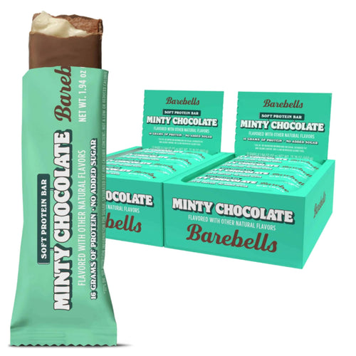 Barebells Soft Protein Bars, Minty Chocolate, 24 Bars