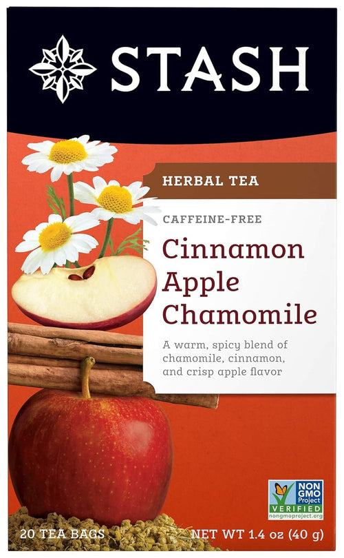 Stash Tea Cinnamon Apple Chamomile Herbal Tea, 20 Count
