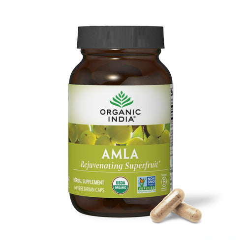 Organic India Organic Amla Capsules, 90 Vegan Capsules