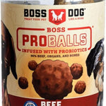 Boss Dog Proballs Treats for Dogs & Cats, Beef Recipe, 6 oz Jar