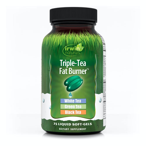 Irwin Naturals Triple-Tea with White, Green and Black Tea, 75 Liquid Softgels