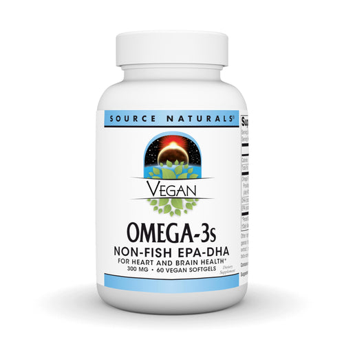 Source Naturals Vegan Omega-3s, 300 mg, 60 Softgels