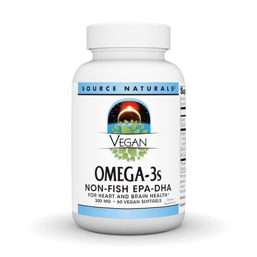 Source Naturals Vegan Omega-3s, 300 mg, 60 Softgels