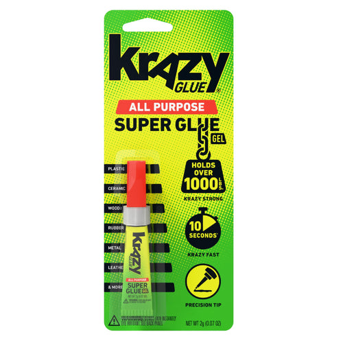 Krazy Glue All Purpose Super Glue Gel with Precision Tip, 2 g