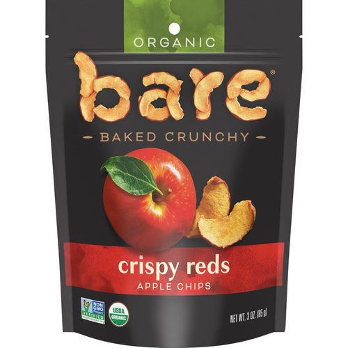 Bare Organic Apple Chips, Fuji and Red, 3.3 oz