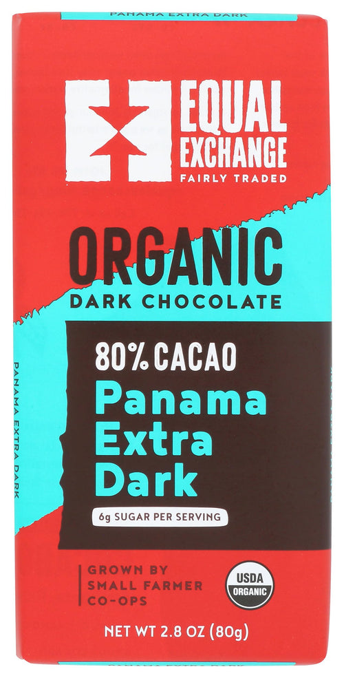 Equal Exchange Organic Panama Extra Dark Chocolate Bar, 2.8 oz