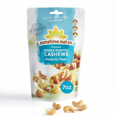 Sunshine Nut Co. Roasted Cashews, Perfectly Plain, 7 oz