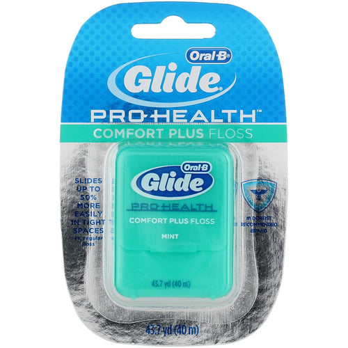 Oral-B Glide Comfort Plus Dental Floss, Mint, 43.7 Yd