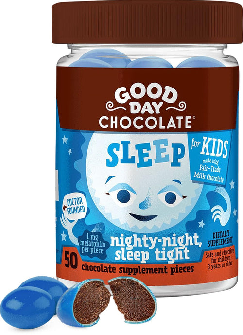 Good Day Chocolate Melatonin for Kids, 1 mg, 50 Count