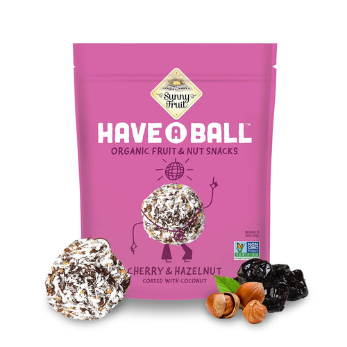 Sunny Fruit Raw Fruit & Nut Snacks, Cherry & Hazelnut, 9 Balls