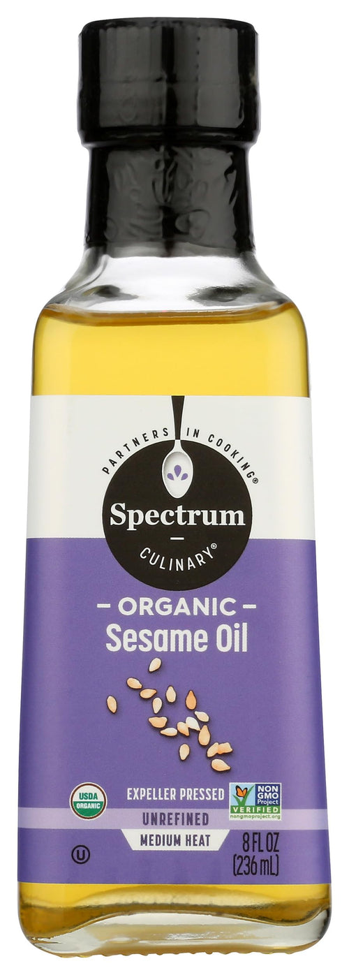 Spectrum Naturals Unrefined Sesame Oil, 8 oz