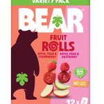 Bear Strawberry Raspberry Fruit Rolls Variety Pack, 8.4 oz