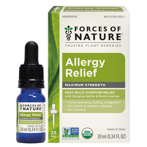 Forces of Nature Allergy Relief Organic Homeopathic Medicine, 0.34 fl oz