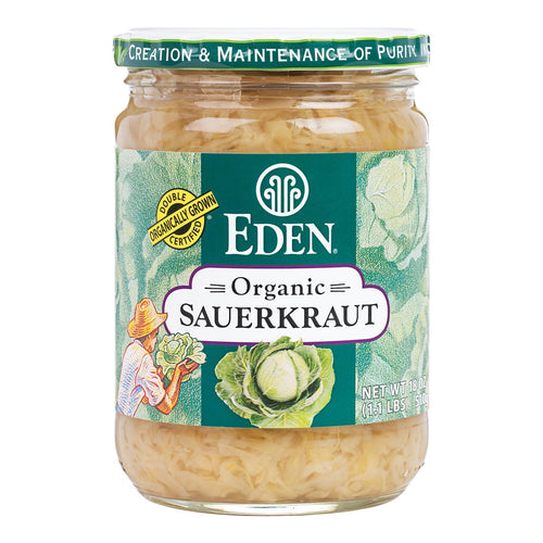 Eden Organic Sauerkraut, 18 oz Glass Jar