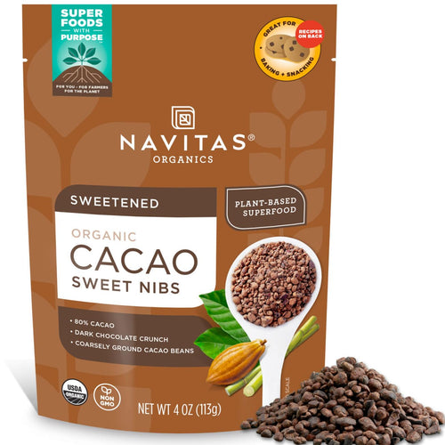 Navitas Organics Cacao Nibs, Mayan Superfood, 4 oz