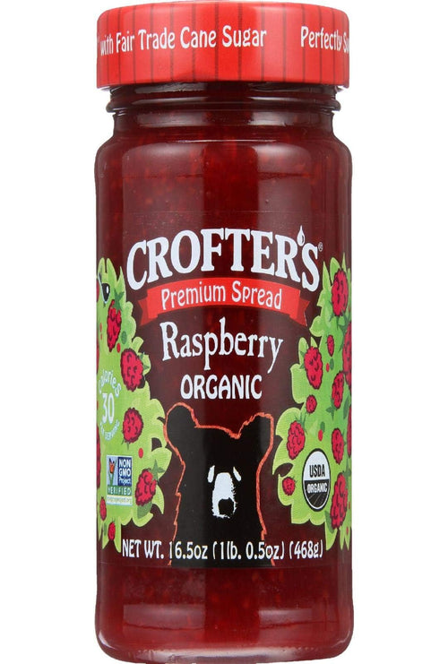 Crofter's Organic Raspberry Fruit Spread, 16.5 oz (Case of 6)