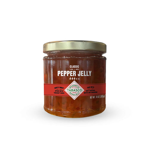 Tabasco Classic Pepper Jelly, Mild and Sweet Red Pepper Jelly, 10 oz