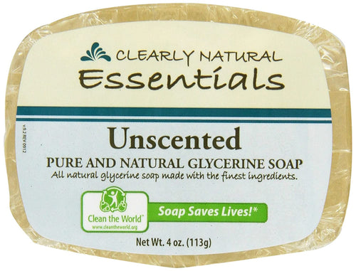 Unscented Glycerine Bar Soap, 4 oz (Pack of 2)