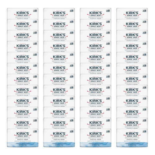 Kirk's Original Coco Castile Bar Soap, Original Fresh Scent, 4 oz (Pack of 48)