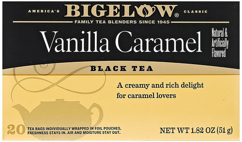 Bigelow Vanilla Caramel Black Tea, 20 Tea Bags