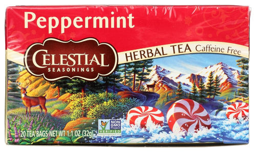 Celestial Seasonings Peppermint Herbal Tea, 20 Count (Pack of 6)