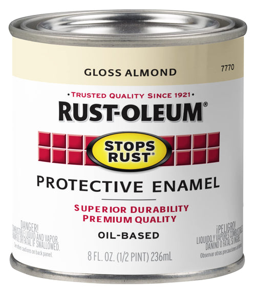 Rust-Oleum Stops Rust Brush On Protective Enamel Paint, Gloss Almond