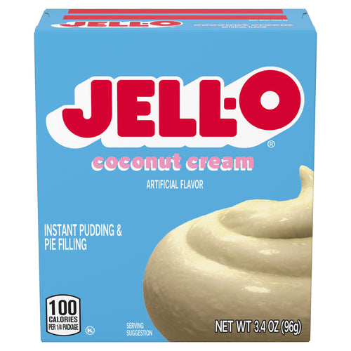 Jell-O Instant Coconut Cream Pudding & Pie Filling Mix, 3.4 oz (Pack of 6)