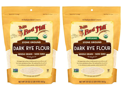 Bob's Red Mill Organic Dark Rye Flour, 20 oz (Pack of 2)