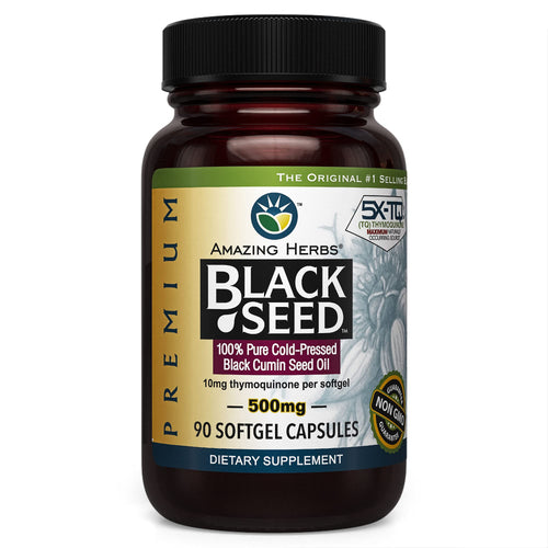 Amazing Herbs Black Seed 500 mg, 90 Count