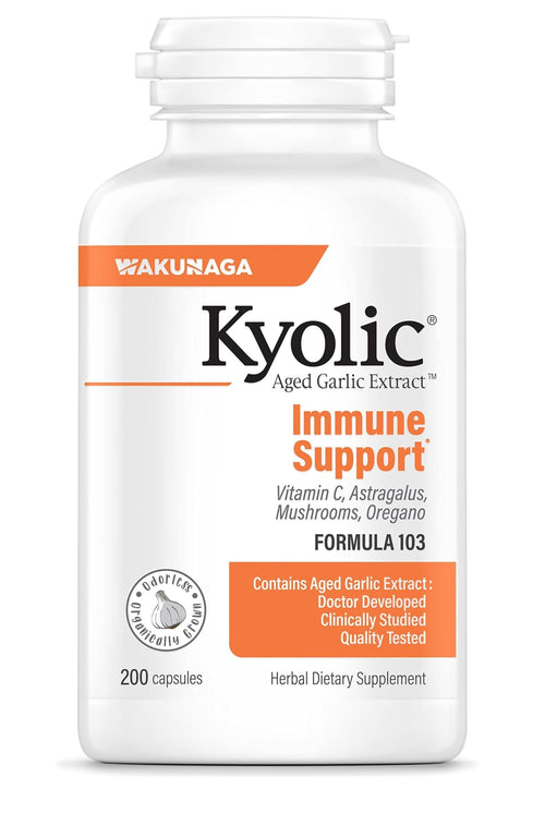 Kyolic Aged Garlic Extract Formula 103, 200 Capsules