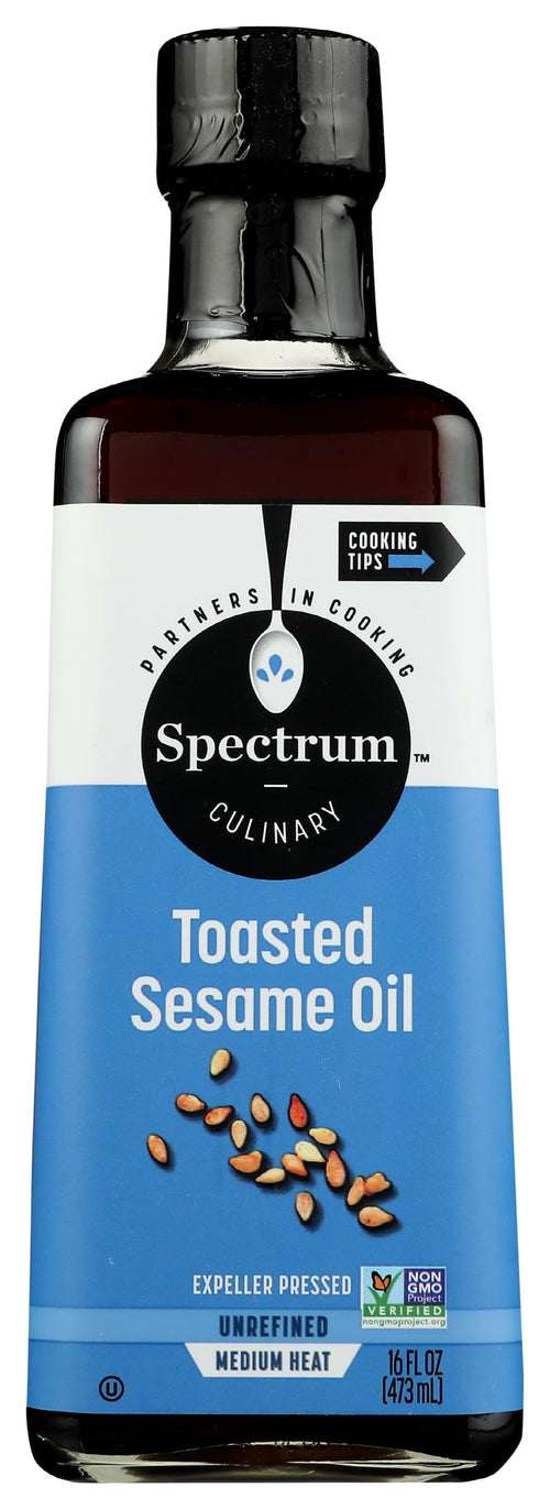 Spectrum Toasted Unrefined Sesame Oil, 16 oz