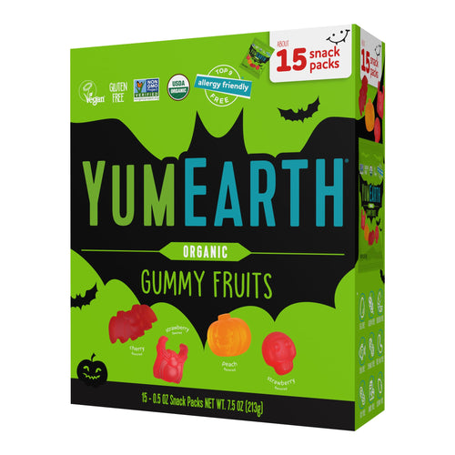 YumEarth Organic Halloween Gummy Fruits, 7.5 oz