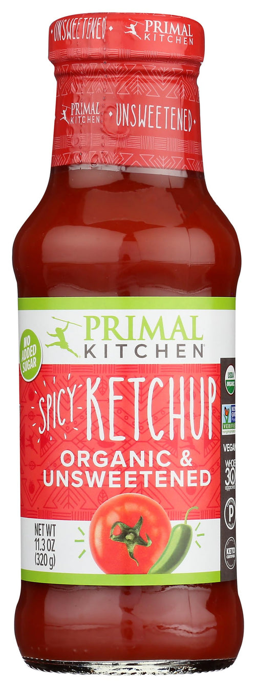 Primal Kitchen Organic Unsweetened Spicy Ketchup, 11.3 oz