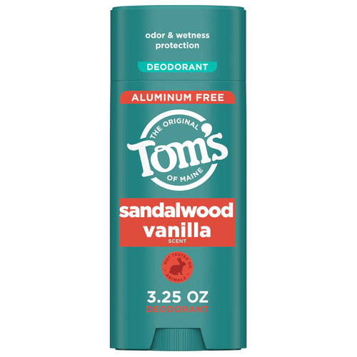Tom's of Maine Sandalwood Vanilla Aluminum-Free Natural Deodorant, 3.25 oz