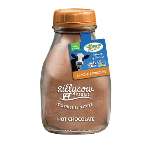 Sillycow Farms Hot Chocolate Mix, 16.9 oz Reusable Glass Bottle