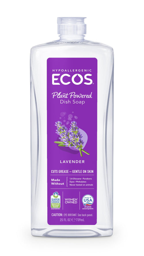 ECOS Dishmate Dish Liquid with Lavender, 25 oz (Pack of 3)