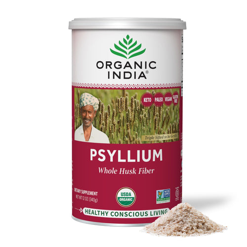 Organic India Whole Psyllium Husk Powder, 12 oz