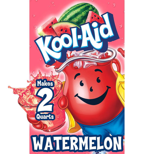 Kool-Aid Watermelon Unsweetened Drink Mix, 15 Packets