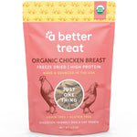A Better Treat Organic Freeze Dried Chicken Breast Dog Treats