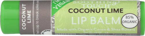 Soothing Touch Organic Lip Balm, Coconut Lime, 0.25 oz