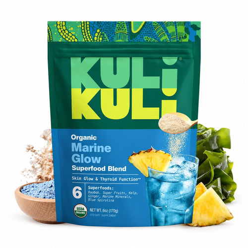 Kuli Kuli Organic Marine Glow Blue Spirulina Kelp Blend, 6 oz