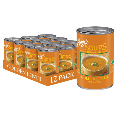 Amy's Golden Lentil Soup, 14.4 oz (Pack of 12)