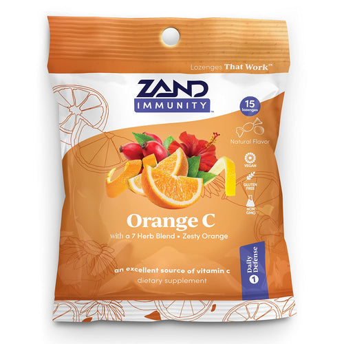 Zand Immunity Orange C HerbaLozenge, 15 Count