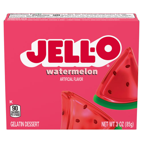 Jell-O Gelatin Dessert Mix, Watermelon, 3 oz (Pack of 3)