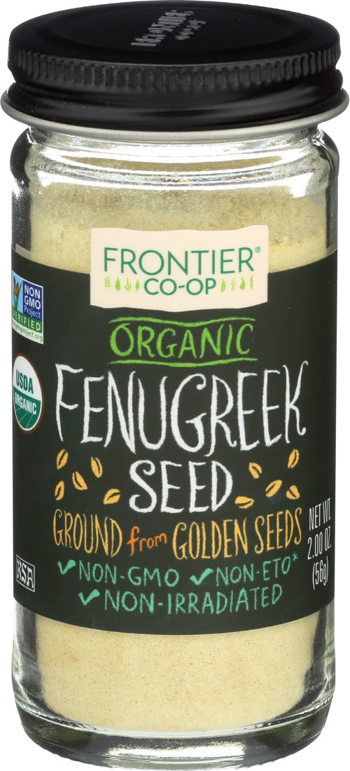 Frontier Natural Products Organic Ground Fenugreek Seed, 2.24 oz
