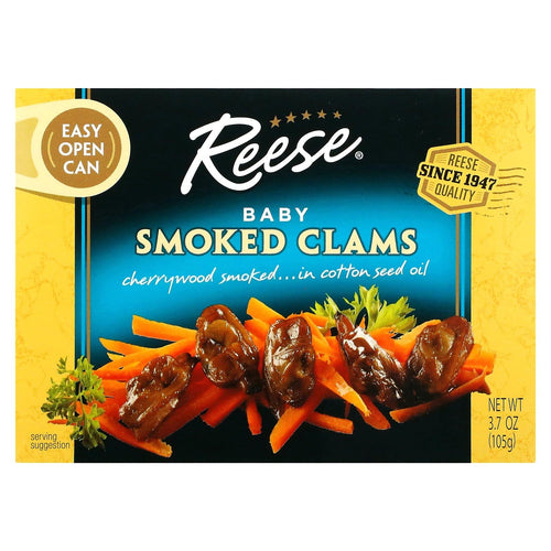 Reese Smoked Baby Clams, 3.66 oz (Pack of 10)