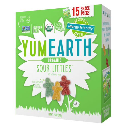 YumEarth Easter Organic Sour Littles Chewy Candy, 15 Count