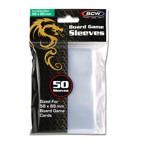 BCW Standard Chimera Board Game Card Sleeves, 58 mm x 89 mm