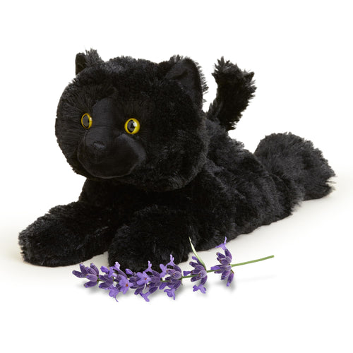 Warmies Microwavable Weighted Stuffed Animal, Black Cat