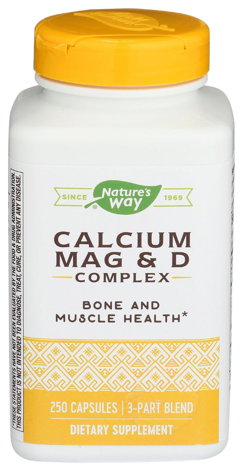 Nature's Way Calcium Magnesium & Vitamin D Complex, 250 Capsules